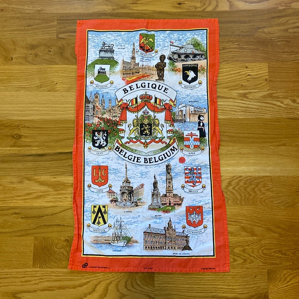 Kitchen Dish Towel Belgium theme